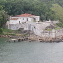 Fort at the entrance of the channel to the port